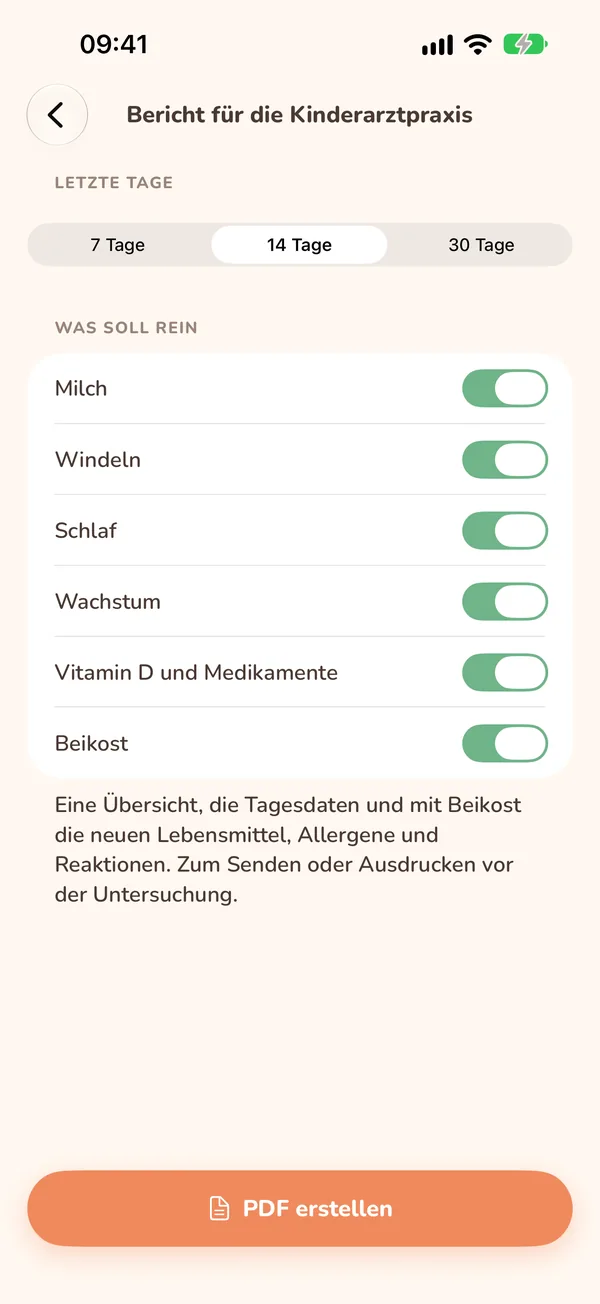 Bericht für die Kinderarztpraxis
