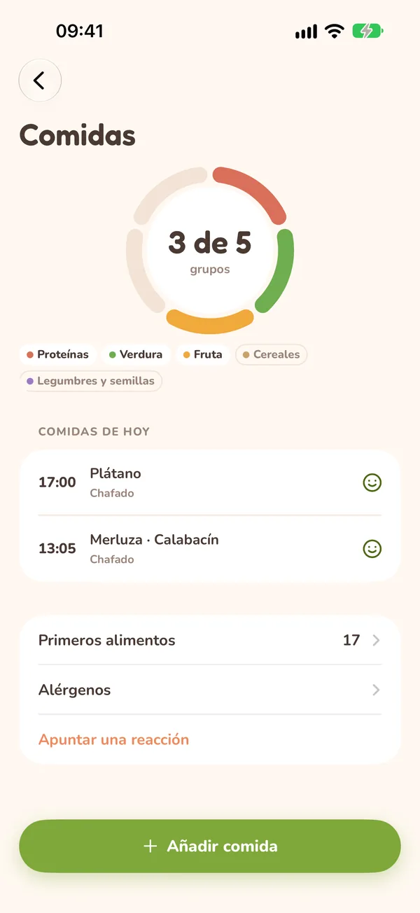 Comidas del día