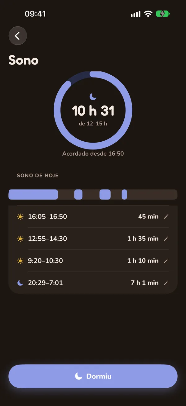 Sono no modo escuro